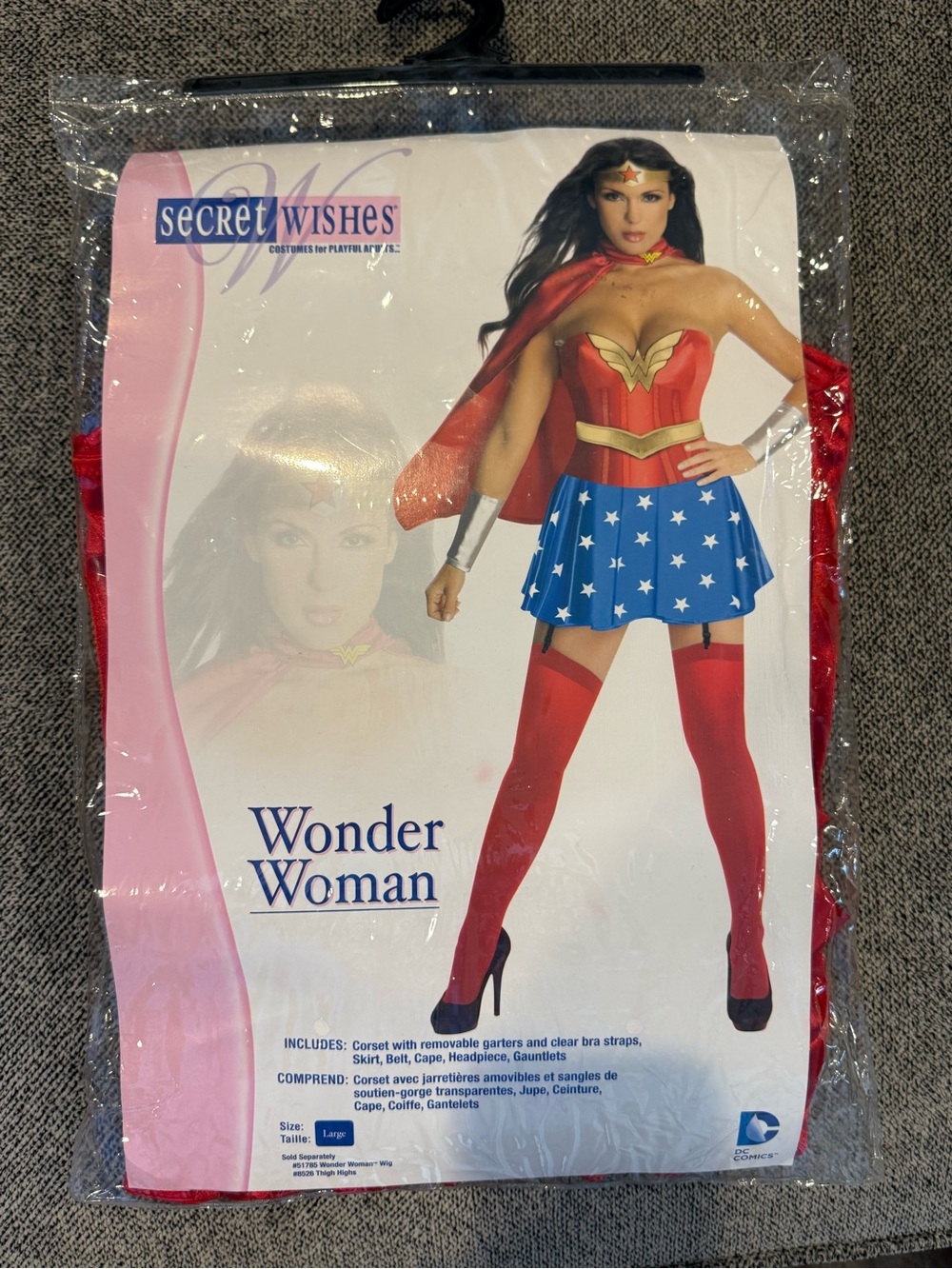 Secret Wishes Wonder Woman Costume - Red, Blue & Gold